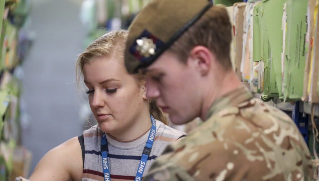 SCOTS GUARD SUPPORTING ST MARY'S HOSPITAL