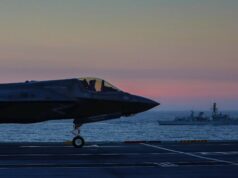 HMS Queen Elizabeth getting ready for Exercise Crimson Ocean