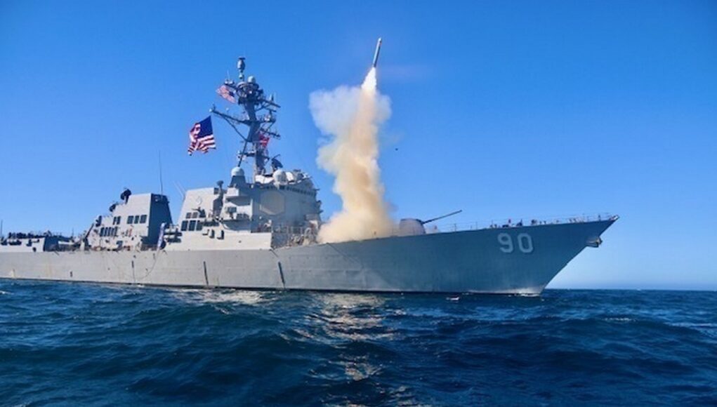 USS Chafee (DDG 90) Launches Block V Tomahawk