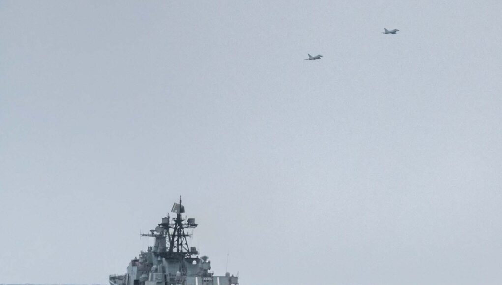 RAF Typhoon jets fly overhead as HMS Northumberland monitors Vice-Admiral Kulakov1
