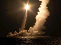 Russian nuclear submarine fires four ballistic missiles