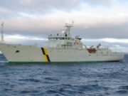 Scottish fisheries vessel expels EU trawler from UK waters