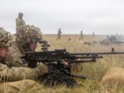 Coldstream Guards demonstrate firepower
