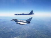 British jets fly with B-52 bombers over Eastern Europe