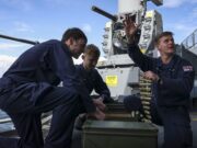 British aircraft carrier tests Phalanx guns
