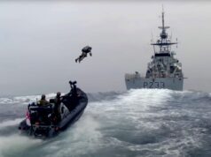 Royal Marines trial jet-pack for boarding ships