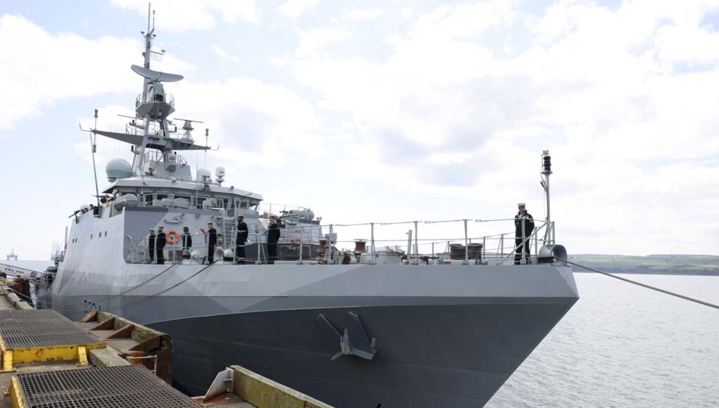 HMS Spey Commissioning Invergordon.