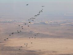 RAF drop paratroopers into Jordan