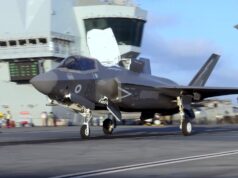 Video shows British carrier jets launching into combat