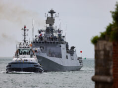 Indian warship visits Britain
