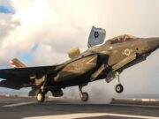 F-35Bs launch from HMS Queen Elizabeth and land on USS America