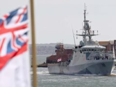 Entire Offshore Patrol Vessel fleet at sea or deployed