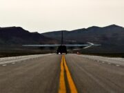American C-130s land on highway during training exercise