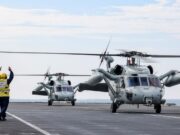 South Korean Blackhawks land on HMS Queen Elizabeth