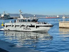 New patrol boat HMS Cutlass debuts in Gibraltar