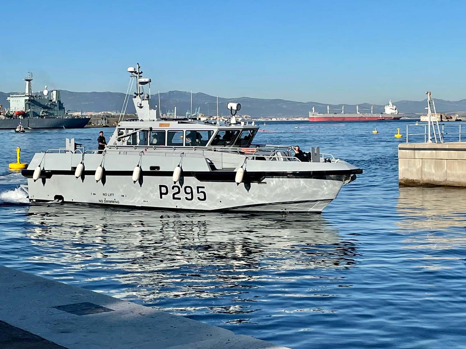 Royal Navy vessel escorts Spanish vessel from Gibraltar