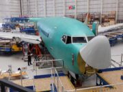 First British E-7 Wedgetail aircraft coming together