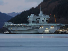 Airspace and GPS restricted for carrier visit to Scotland