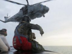 Merlin helicopters hunt Astute class submarine