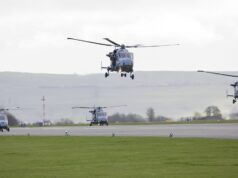 British Wildcat helicopters arrive in Lithuania