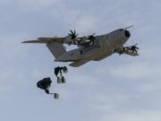 Atlas crosses continent to parachute in supplies over Morocco