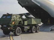 RAF transport trials rapid deployment of Romanian HIMARS