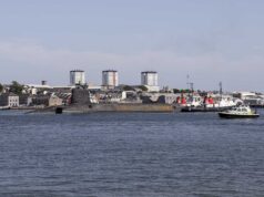 HMS Victorious arrives in Plymouth for refit