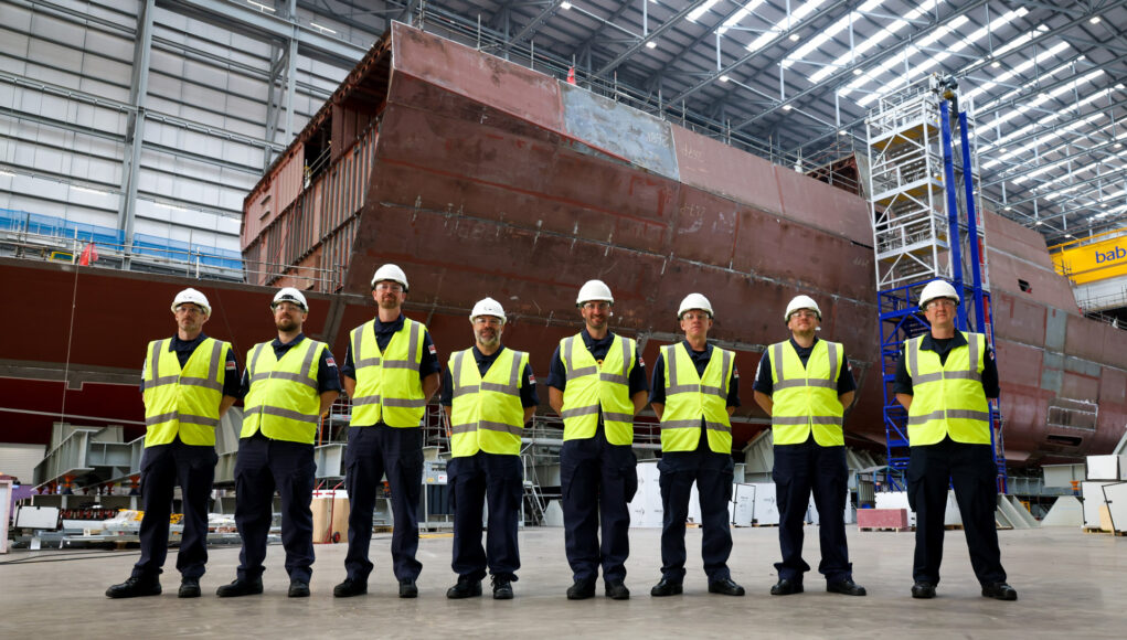 First Ships Company of HMS Venturer Join Ship