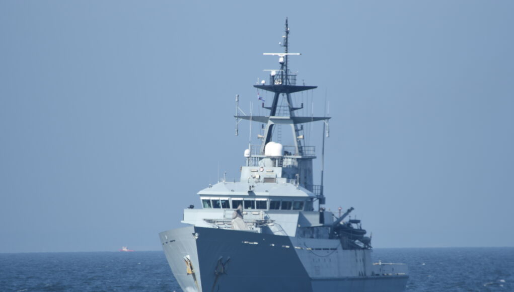 HMS TYNE Meets Her French Counterpart