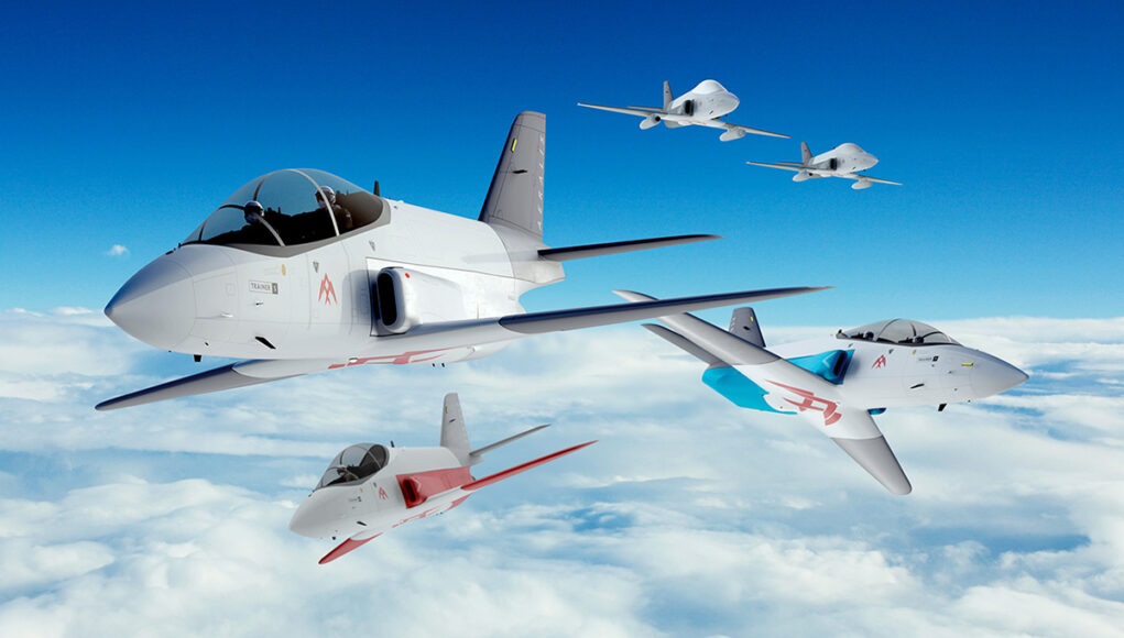 AERALIS 2023 4 ship above clouds - NEW DESIGN - ANNOUNCED AT DSEI 2023