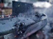 Images show Storm Shadow missile damage to Russian submarine
