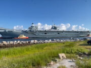 British aircraft carrier arrives in the United States