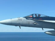 F-18 jet turned ‘a wee bit British’ whilst flying over carrier