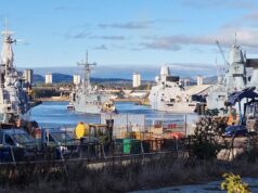 Video shows warships arriving in Glasgow ahead of exercise