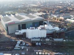 Exclusive drone shots show frigate progress in Glasgow
