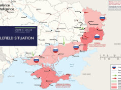 British intelligence releases map of Ukraine front line