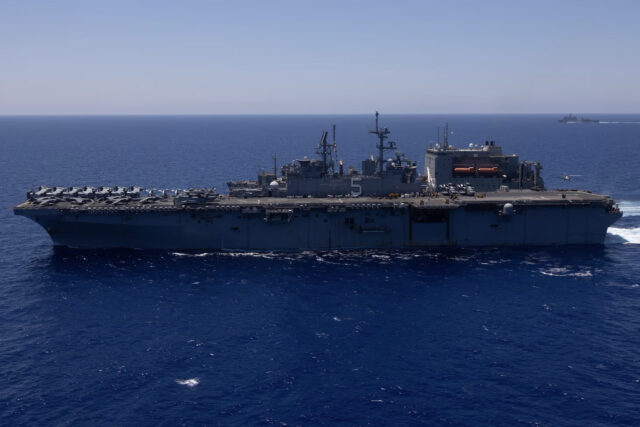 American assault ships enter Eastern Mediterranean Sea