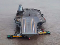 Images show massive new Chinese aircraft carrier