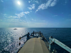 UK Mine Countermeasures Force sails through Strait of Hormuz