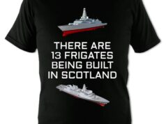 Charity ’13 Frigates being built in Scotland’ t-shirt launched
