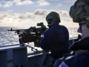 British aircraft carrier ‘opens fire’ in North Sea