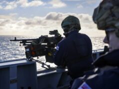 British aircraft carrier ‘opens fire’ in North Sea