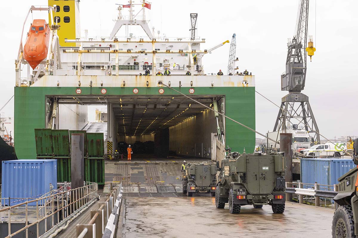 British Army sets sail to Europe for Exercise Steadfast Defender