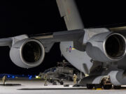 British C-17 delivers attack helicopters to Arctic