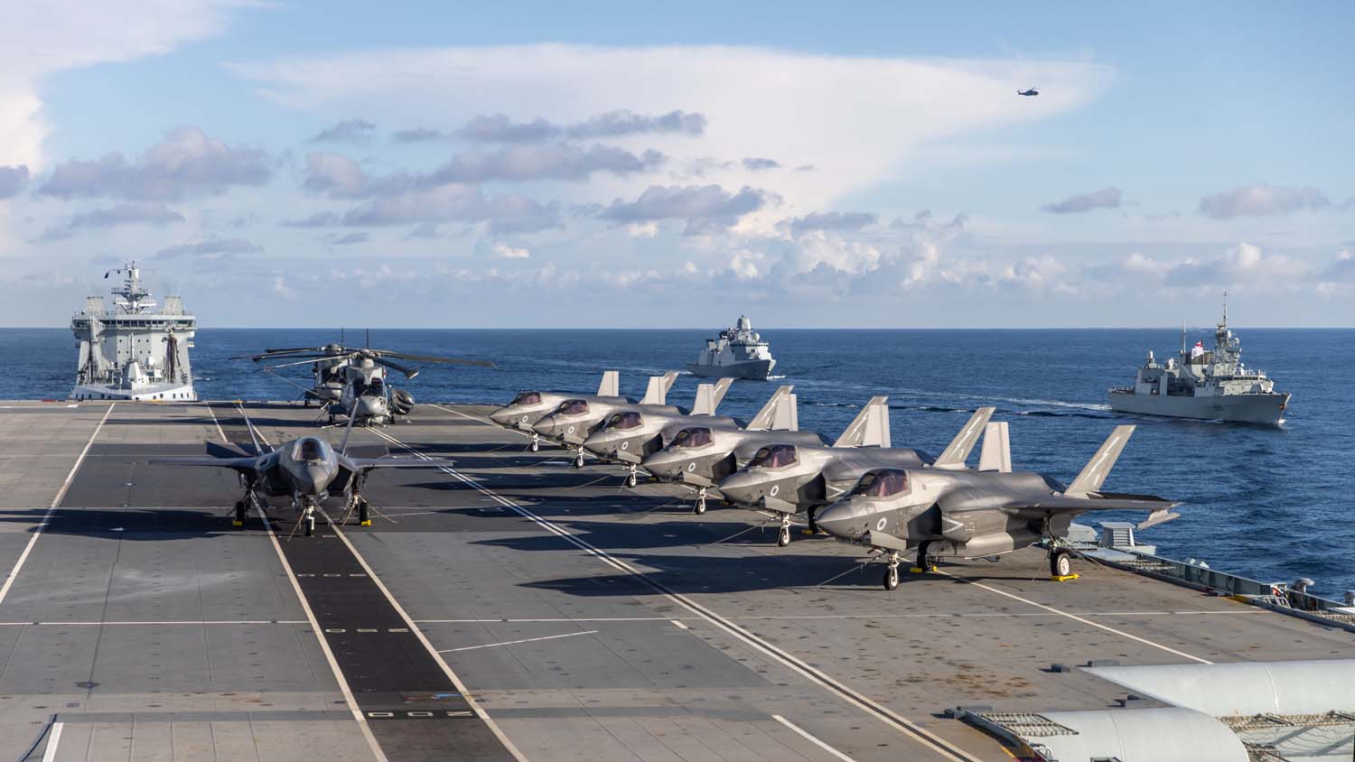 British aircraft carrier strike group enters Red Sea