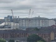 Glasgow frigate factory roof begins to take shape