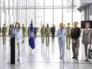 Ukrainian ‘Arm Women Now’ exhibit on display at NATO HQ
