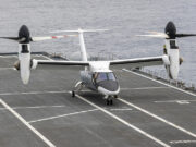 AW609 tiltrotor lands on carrier for first time