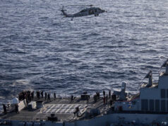 American warship rescues vessel in Eastern Mediterranean