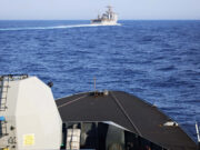 British Destroyer ‘sole escort’ for American assault ship